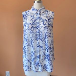 NWT H&M Sleeveless Button Down